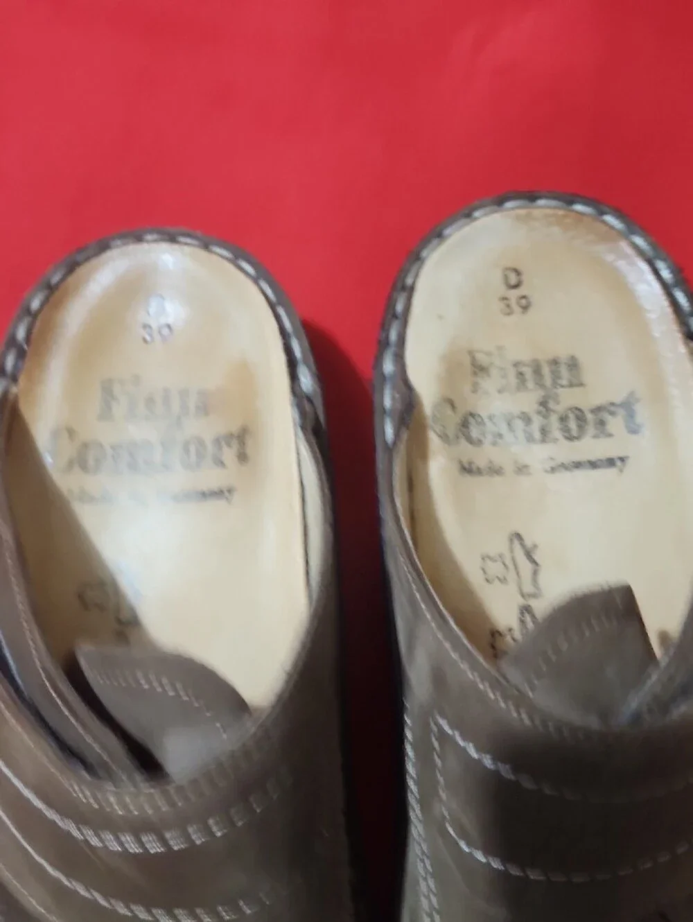 Finn Comfort Stanford Women's Brown Nubuck Slip-On Clogs